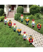 Big Dot of Happiness Christmas Nutcracker - Lawn Decor - Outdoor Holiday Party Yard Decor - 10 Piece