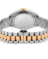 GV2 by Gevril Women's Naples Swiss Quartz Diamond Two-Tone Ss Iprg Stainless Steel Bracelet Watch 32mm