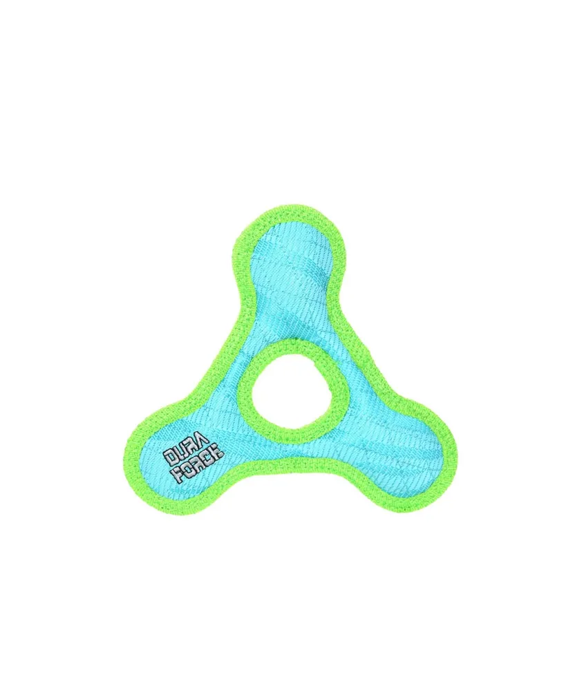 DuraForce Jr TriangleRing Tiger Blue-Green, Dog Toy