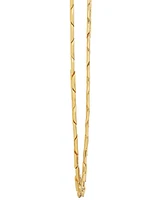 Beveled Mariner Link 20" Chain Link Necklace in 10k Gold