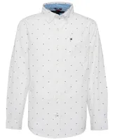 Tommy Hilfiger Big Boys Fred All Over Print Button-Down Shirt