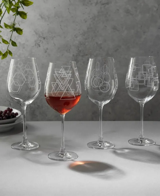 Oneida Set of 4 Mingle Wine Glasses