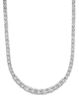 Wrapped in Love Diamond Graduated 20" Statement Necklace (1/2 ct. t.w.) in Sterling Silver, Created for Macy's