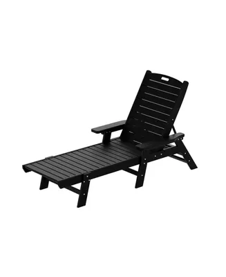 WestinTrends Adirondack Outdoor Chaise Lounge for Patio Garden Poolside