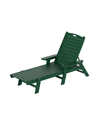 WestinTrends Adirondack Outdoor Chaise Lounge for Patio Garden Poolside