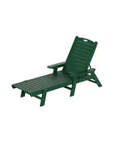 Adirondack Outdoor Chaise Lounge for Patio Garden Poolside