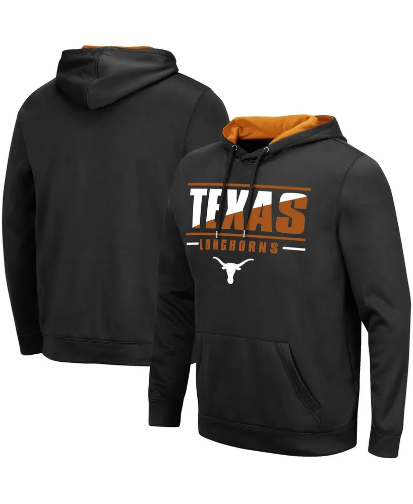 Men's Colosseum Texas Longhorns Slash Stack 2.0 Pullover Hoodie