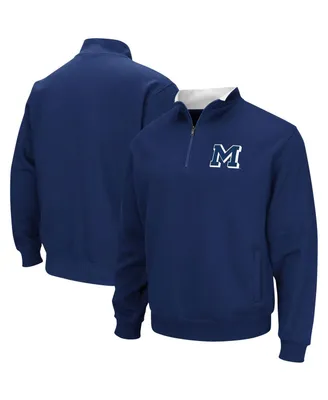 Men's Colosseum Navy Colorado School of Mines Orediggers Tortugas Quarter-Zip Sweatshirt