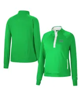 Women's Colosseum Kelly Green Marshall Thundering Herd Kipling Raglan Quarter-Snap Top