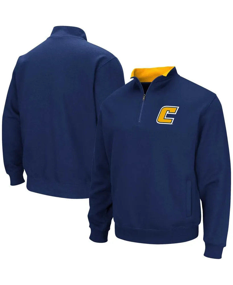 Men's Colosseum Navy Tennessee Chattanooga Mocs Tortugas Quarter-Zip Sweatshirt