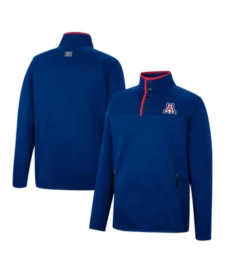 Men's Colosseum Navy Arizona Wildcats Rebound Quarter-Snap Jacket