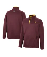 Men's Colosseum Maroon Arizona State Sun Devils Rebound Quarter-Snap Jacket