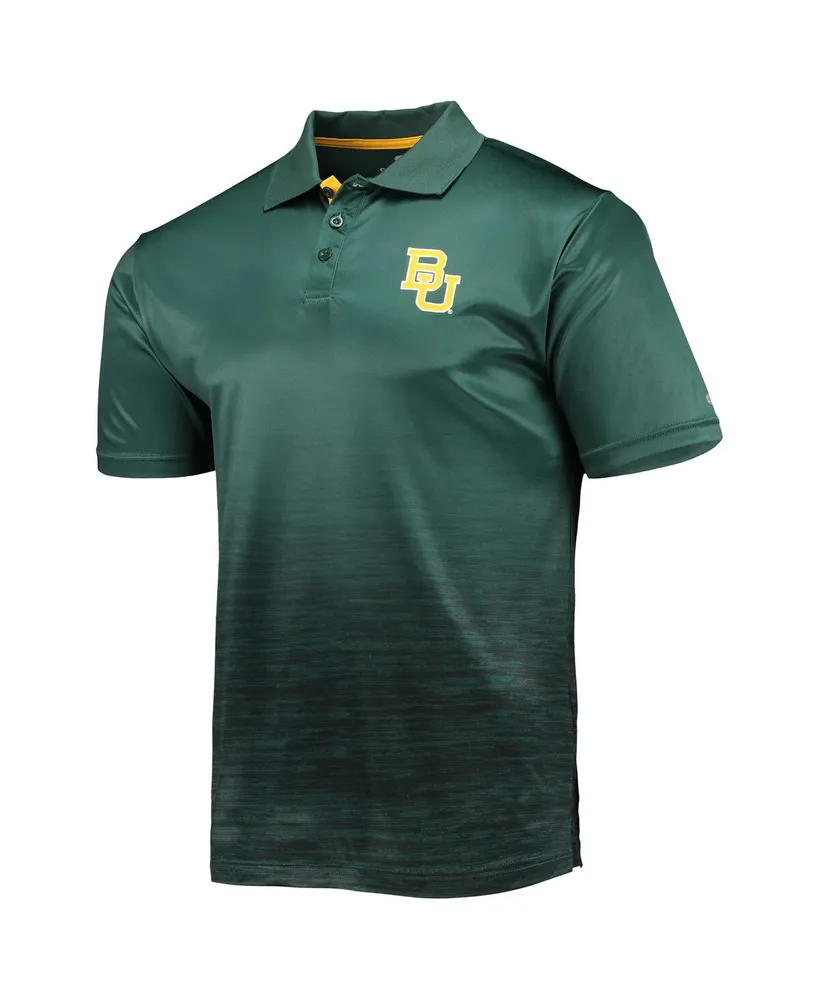 Men's Colosseum Green Baylor Bears Marshall Polo Shirt