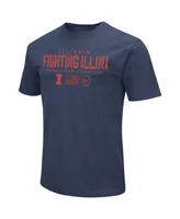 Men's Colosseum Navy Illinois Fighting Illini Oht Military-Inspired Appreciation Flag 2.0 T-shirt