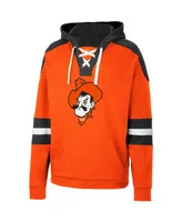 Men's Colosseum Orange Oklahoma State Cowboys Lace-Up 4.0 Pullover Hoodie