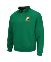 Men's Colosseum Green Oregon Ducks Big and Tall Tortugas Logo Quarter-Zip Sweatshirt