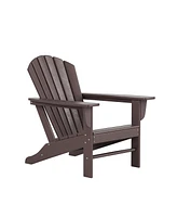 All-Weather Contoured Outdoor Poly Adirondack Chair (Set of 2)