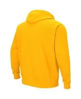 Men's Colosseum Gold Rowan Profs Arch & Logo Pullover Hoodie