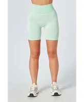 Women's Recycled Colour Block Body Fit Cycling Shorts