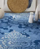 Safavieh Adirondack Light Blue and Dark Blue 9' x 12' Area Rug