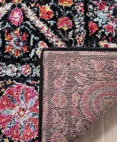 Safavieh Adirondack 203 Black and Fuchsia 8' x 10' Area Rug