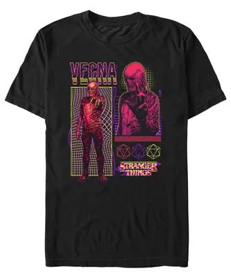Fifth Sun Men's Stranger Things Vecna Streetwear Infographic Short Sleeves T-shirt