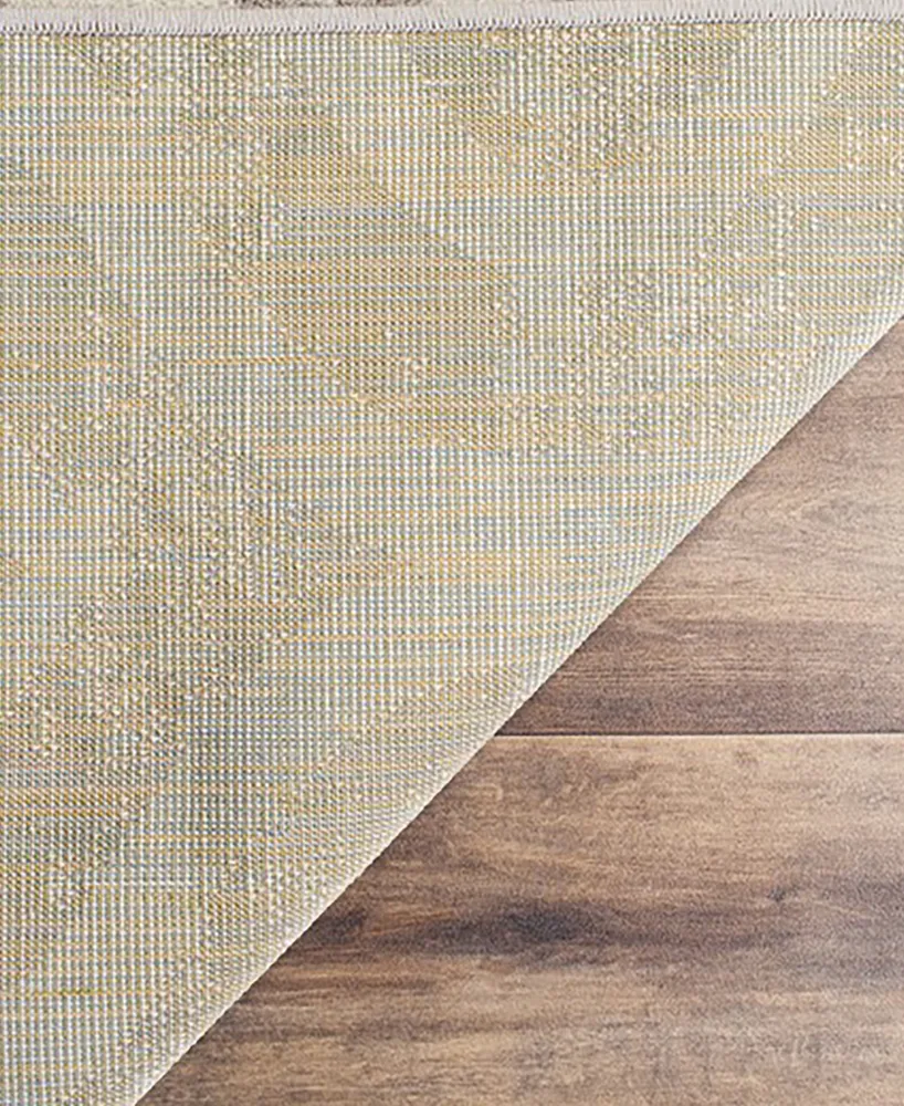 Safavieh Amsterdam AMS107 Ivory and Mauve 6'7" x 9'2" Outdoor Area Rug