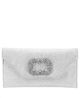 Nina Women's Envelope Clutch with Crystal Buckle