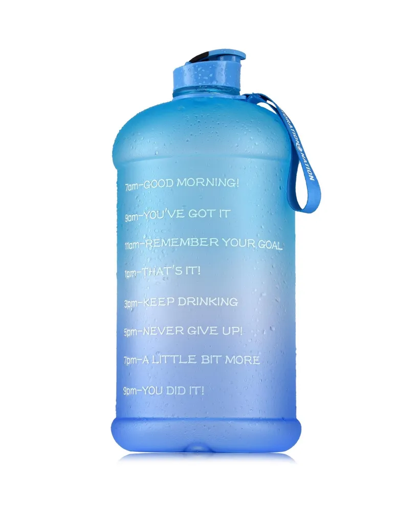 Motivational Ombre Flip Straw Water Bottle