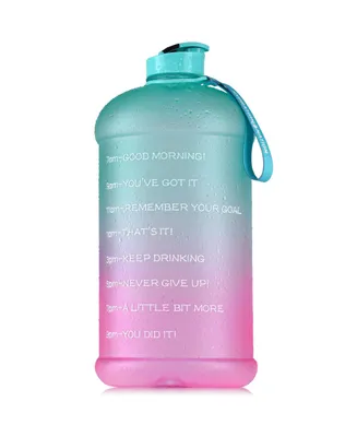 Zulay Kitchen 1 Gallon Water Bottle with Times to Drink (128oz) – Motivational Time Reader Large Jug