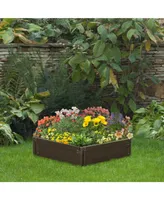 4' x 2' Raised Garden Bed, Plastic Open Planter Box