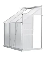 Outsunny 6' x 4' Walk-in house for Outdoor w/ Roof Vent Sliding Door