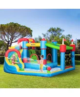 Kids Inflatable Bounce Castle Jumping Castle & Inflator Bag Patches