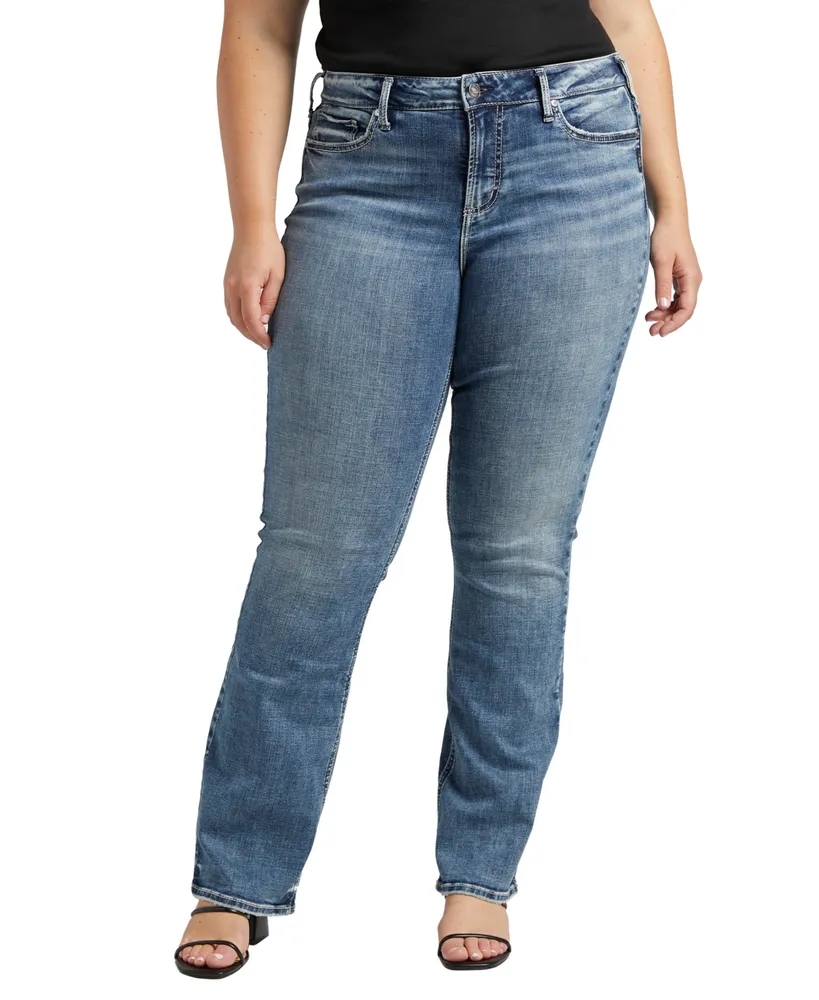 Silver Jeans Co. Plus Size Suki Mid Rise Slim Bootcut Jeans