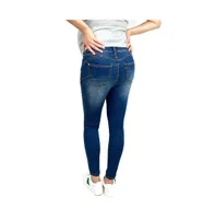 Indigo Poppy Maternity Lifter Skinny with Side Elastics Jeans