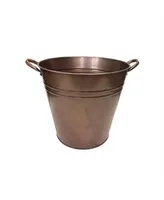 Gardener's Select Famrhouse Collection Tin Bucket, Antique Copper