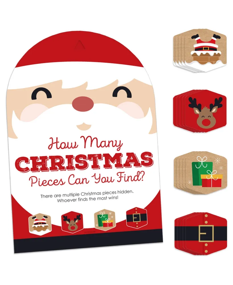 Jolly Santa Claus - Christmas Party Scavenger Hunt Hide and Find Game