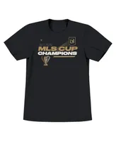 Boys and Girls Toddler Fanatics Black Lafc 2022 Mls Cup Champions Locker Room T-shirt