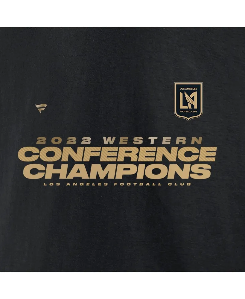Men's Fanatics Black Lafc 2022 Mls Western Conference Champions Locker Room T-shirt