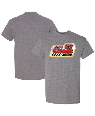 Men's Team Penske Heathered Gray Joey Logano Lifestyle T-shirt