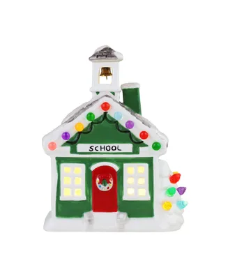 6" Nostalgic Ceramic Village School Holiday Decor