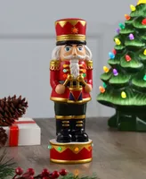 12.25" Nostalgic Ceramic Nutcracker Holiday Decor