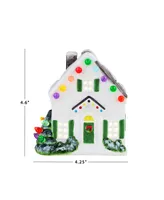 4.6" Nostalgic Ceramic Village House Holiday Decor