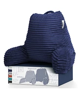 Nestl Cut Plush Striped Reading Pillow with Arms