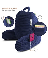 Nestl Cut Plush Striped Reading Pillow with Arms