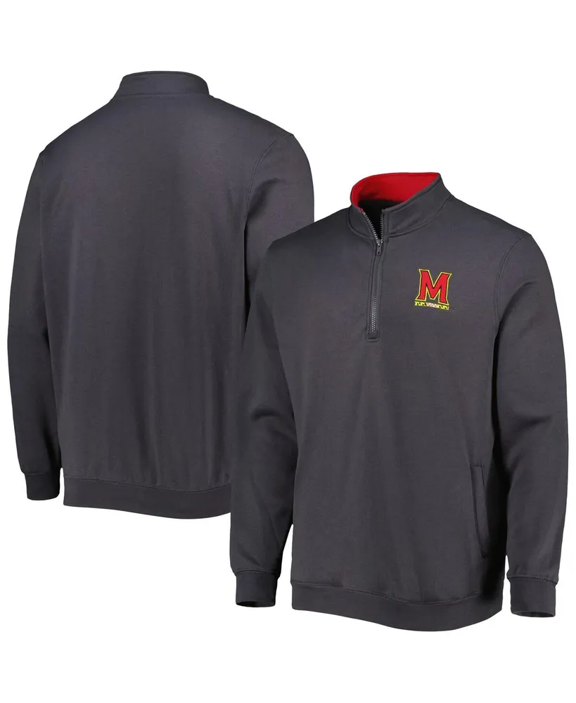 Men's Colosseum Charcoal Maryland Terrapins Tortugas Quarter-Zip Sweatshirt