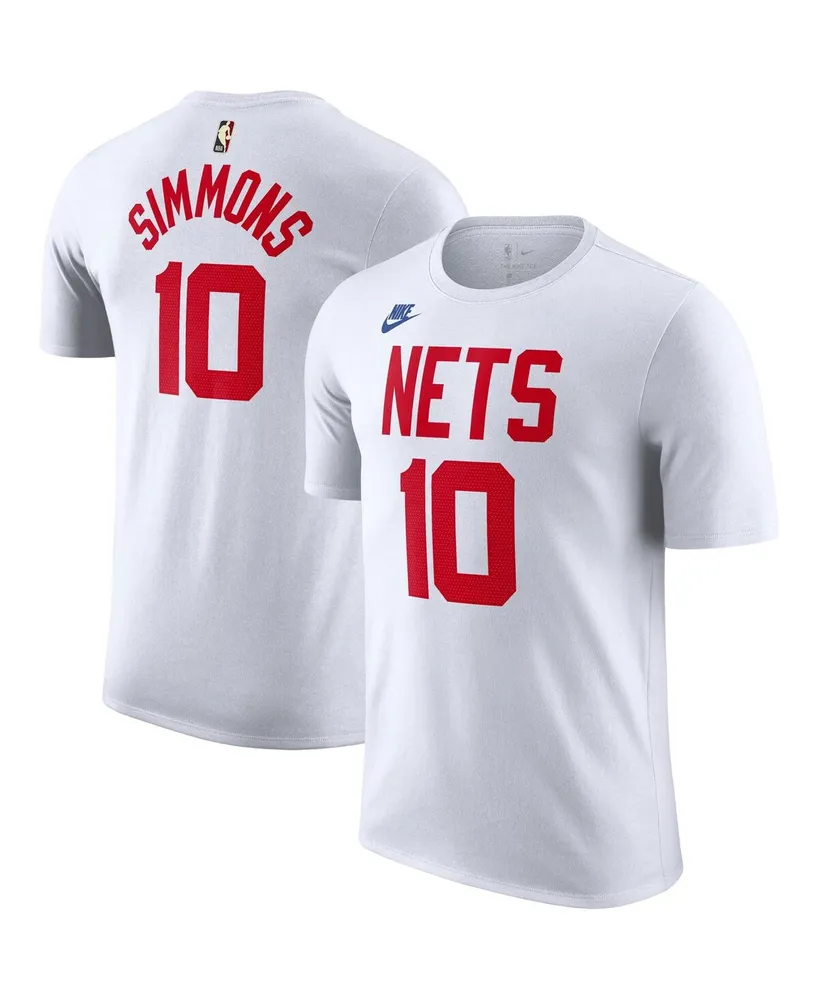 Men's Nike Ben Simmons White Brooklyn Nets 2022/23 Classic Edition Name and Number T-shirt