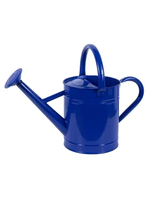 Gardener Select Metal Watering Can, Navy Blue, 0.92 Gallons