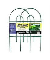 Origin Point Garden Border Round Folding Fence, Green, 24 x 10'