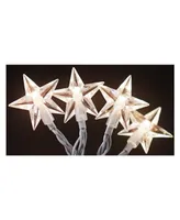 ProductWorks Light String, Warm White Stars, 300 Count, 8 Function
